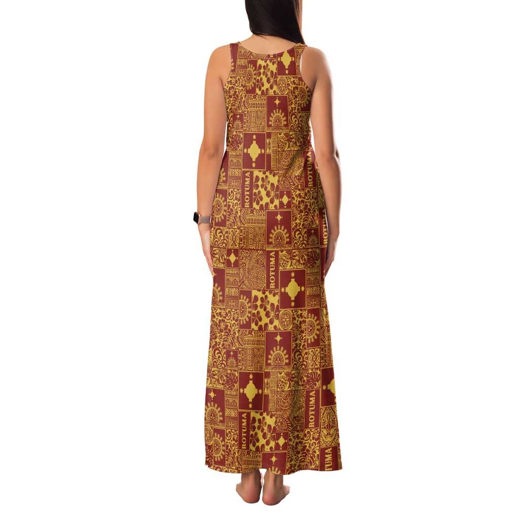 Rotuma Faiakse'ea 'e Kirisimasi Family Matching Tank Maxi Dress and Hawaiian Shirt Pacific Patchwork Xmas Vibes - Polynesian Pride