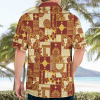 Rotuma Faiakse'ea 'e Kirisimasi Hawaiian Shirt Pacific Patchwork Xmas Vibes - Polynesian Pride