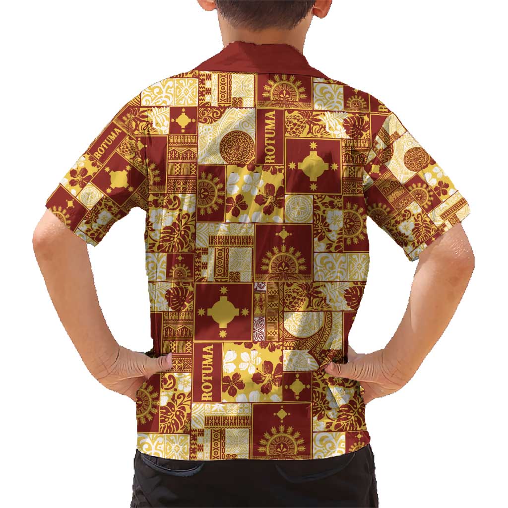 Rotuma Faiakse'ea 'e Kirisimasi Hawaiian Shirt Pacific Patchwork Xmas Vibes - Polynesian Pride