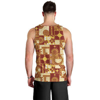 Rotuma Faiakse'ea 'e Kirisimasi Men Tank Top Pacific Patchwork Xmas Vibes - Polynesian Pride