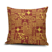 Rotuma Faiakse'ea 'e Kirisimasi Pillow Cover Pacific Patchwork Xmas Vibes - Polynesian Pride