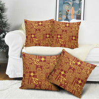 Rotuma Faiakse'ea 'e Kirisimasi Pillow Cover Pacific Patchwork Xmas Vibes - Polynesian Pride