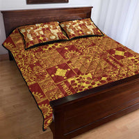 Rotuma Faiakse'ea 'e Kirisimasi Quilt Bed Set Pacific Patchwork Xmas Vibes - Polynesian Pride