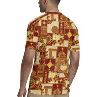 Rotuma Faiakse'ea 'e Kirisimasi Rugby Jersey Pacific Patchwork Xmas Vibes - Polynesian Pride