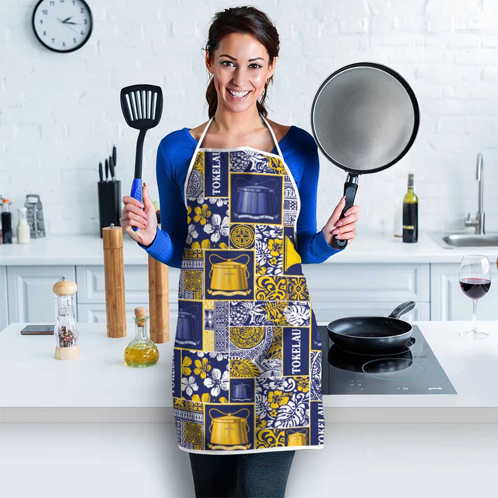 Tokelau Manuia te Kilihimahi Apron Pacific Patchwork Xmas Vibes - Polynesian Pride