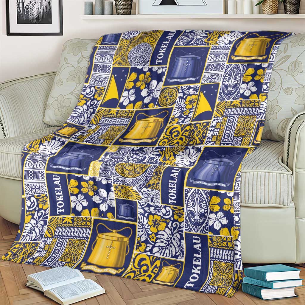 Tokelau Manuia te Kilihimahi Blanket Pacific Patchwork Xmas Vibes - Polynesian Pride