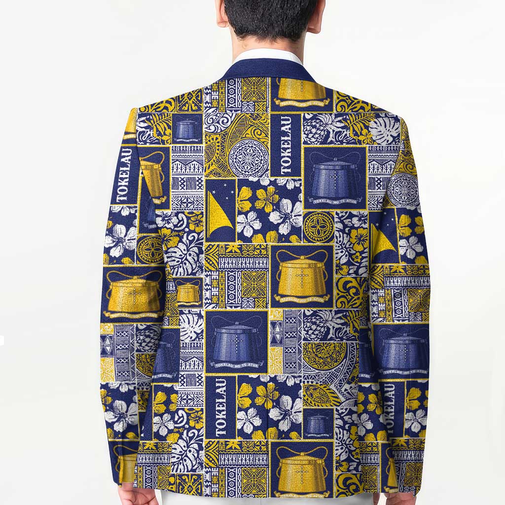 Tokelau Manuia te Kilihimahi Blazer Pacific Patchwork Xmas Vibes - Polynesian Pride