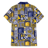 Tokelau Manuia te Kilihimahi Family Matching Off Shoulder Short Dress and Hawaiian Shirt Pacific Patchwork Xmas Vibes LT9 - Polynesian Pride