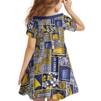 Tokelau Manuia te Kilihimahi Family Matching Short Sleeve Bodycon Dress and Hawaiian Shirt Pacific Patchwork Xmas Vibes LT9 - Polynesian Pride