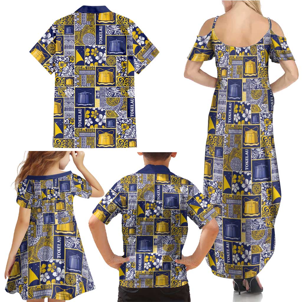 Tokelau Manuia te Kilihimahi Family Matching Summer Maxi Dress and Hawaiian Shirt Pacific Patchwork Xmas Vibes LT9 - Polynesian Pride
