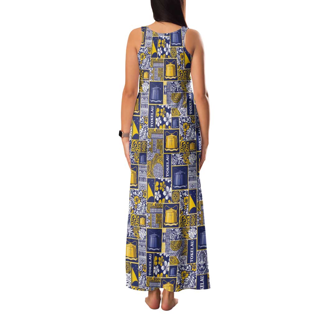 Tokelau Manuia te Kilihimahi Family Matching Tank Maxi Dress and Hawaiian Shirt Pacific Patchwork Xmas Vibes LT9 - Polynesian Pride