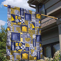 Tokelau Manuia te Kilihimahi Garden Flag Pacific Patchwork Xmas Vibes - Polynesian Pride