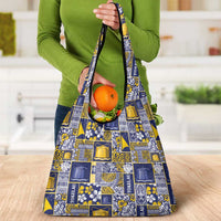 Tokelau Manuia te Kilihimahi Grocery Bag Pacific Patchwork Xmas Vibes - Polynesian Pride
