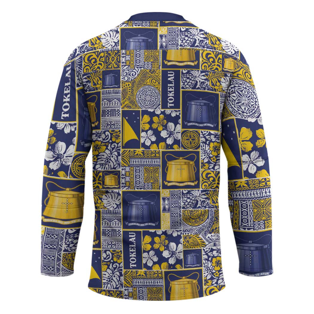 Tokelau Manuia te Kilihimahi Hockey Jersey Pacific Patchwork Xmas Vibes - Polynesian Pride