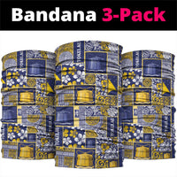 Tokelau Manuia te Kilihimahi Neck Gaiter Pacific Patchwork Xmas Vibes - Polynesian Pride