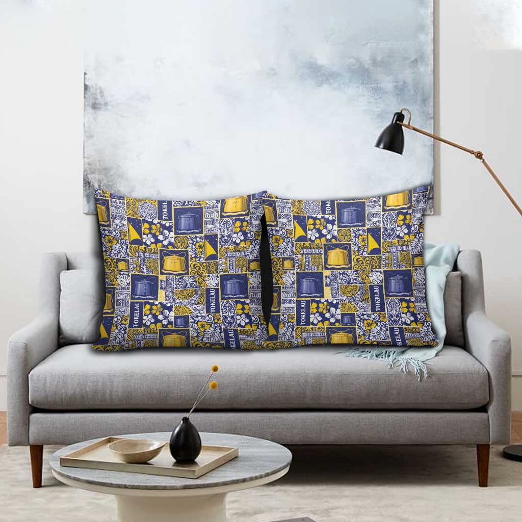 Tokelau Manuia te Kilihimahi Pillow Cover Pacific Patchwork Xmas Vibes - Polynesian Pride