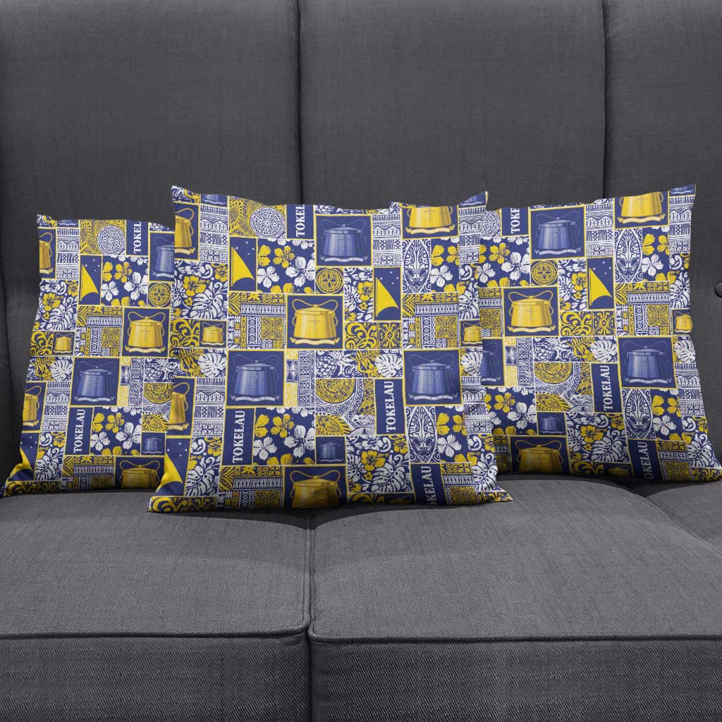Tokelau Manuia te Kilihimahi Pillow Cover Pacific Patchwork Xmas Vibes - Polynesian Pride