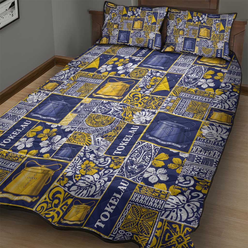 Tokelau Manuia te Kilihimahi Quilt Bed Set Pacific Patchwork Xmas Vibes - Polynesian Pride