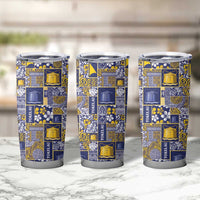 Tokelau Manuia te Kilihimahi Tumbler Cup Pacific Patchwork Xmas Vibes - Polynesian Pride