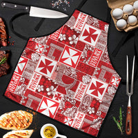 Wallis Et Futuna Kilisimasi Fiefia Apron Pacific Patchwork Xmas Vibes - Polynesian Pride