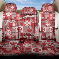 Wallis Et Futuna Kilisimasi Fiefia Back Car Seat Cover Pacific Patchwork Xmas Vibes - Polynesian Pride