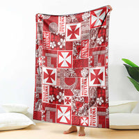 Wallis Et Futuna Kilisimasi Fiefia Blanket Pacific Patchwork Xmas Vibes - Polynesian Pride