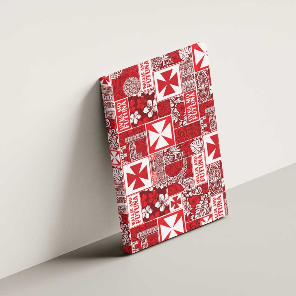 Wallis Et Futuna Kilisimasi Fiefia Canvas Wall Art Pacific Patchwork Xmas Vibes - Polynesian Pride