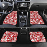 Wallis Et Futuna Kilisimasi Fiefia Car Mats Pacific Patchwork Xmas Vibes - Polynesian Pride