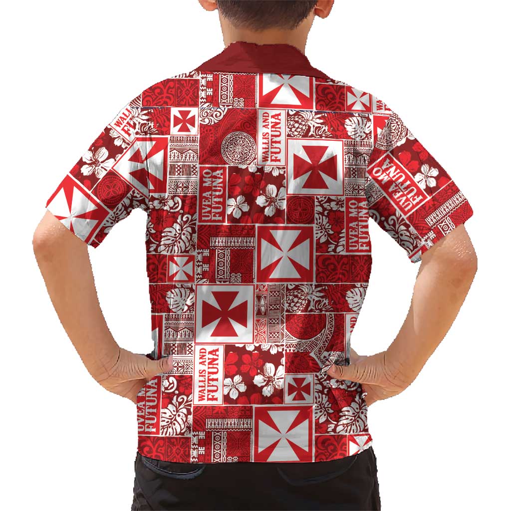 Wallis Et Futuna Kilisimasi Fiefia Family Matching Long Sleeve Bodycon Dress and Hawaiian Shirt Pacific Patchwork Xmas Vibes LT9 - Polynesian Pride