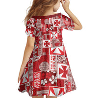 Wallis Et Futuna Kilisimasi Fiefia Family Matching Long Sleeve Bodycon Dress and Hawaiian Shirt Pacific Patchwork Xmas Vibes LT9 - Polynesian Pride