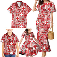 Wallis Et Futuna Kilisimasi Fiefia Family Matching Mermaid Dress and Hawaiian Shirt Pacific Patchwork Xmas Vibes LT9 - Polynesian Pride