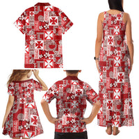 Wallis Et Futuna Kilisimasi Fiefia Family Matching Tank Maxi Dress and Hawaiian Shirt Pacific Patchwork Xmas Vibes LT9 - Polynesian Pride