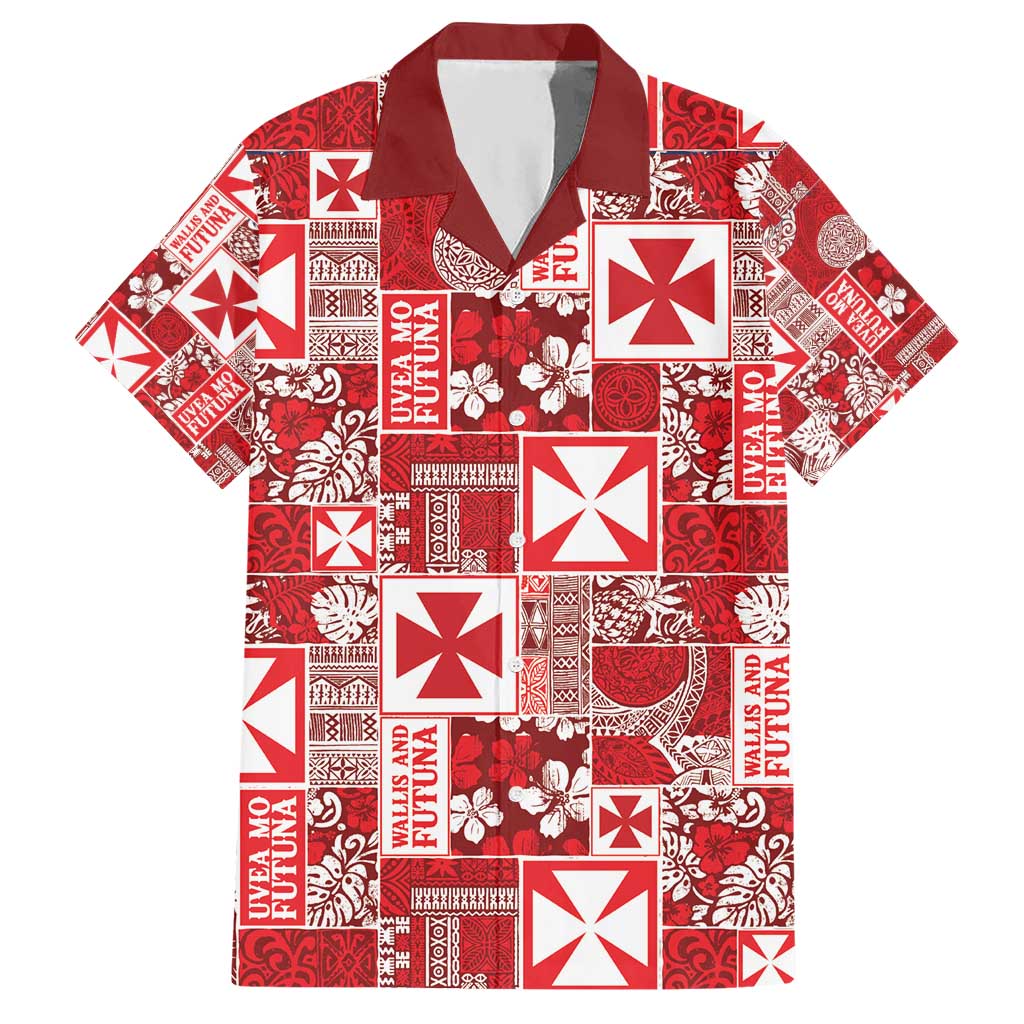 Wallis Et Futuna Kilisimasi Fiefia Hawaiian Shirt Pacific Patchwork Xmas Vibes - Polynesian Pride