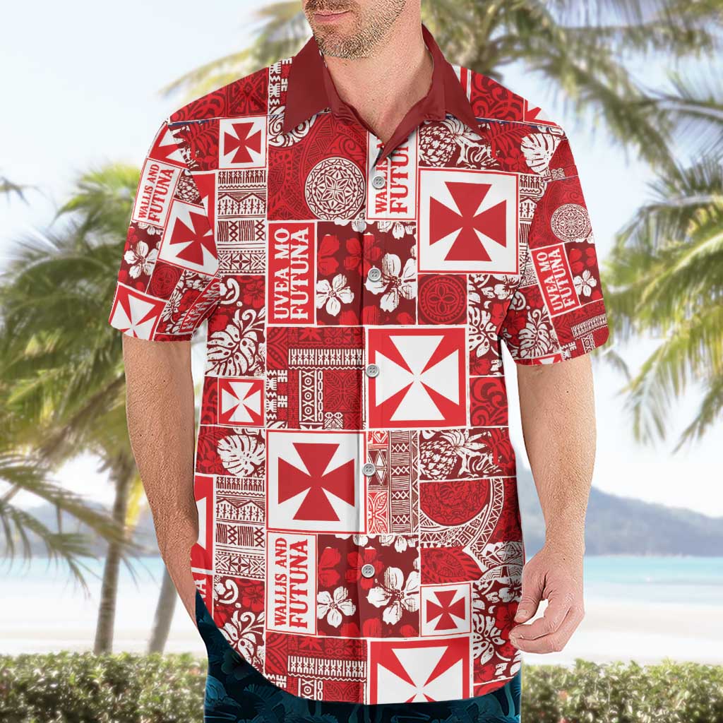 Wallis Et Futuna Kilisimasi Fiefia Hawaiian Shirt Pacific Patchwork Xmas Vibes - Polynesian Pride