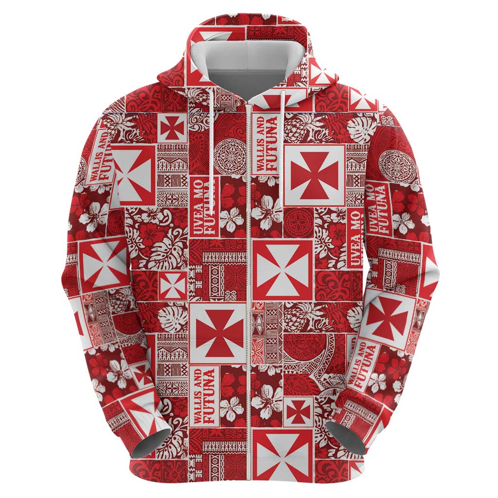 Wallis Et Futuna Kilisimasi Fiefia Hoodie Pacific Patchwork Xmas Vibes - Polynesian Pride