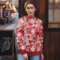 Wallis Et Futuna Kilisimasi Fiefia Ugly Christmas Sweater Pacific Patchwork Xmas Vibes - Polynesian Pride