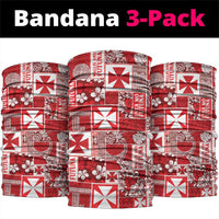 Wallis Et Futuna Kilisimasi Fiefia Neck Gaiter Pacific Patchwork Xmas Vibes - Polynesian Pride