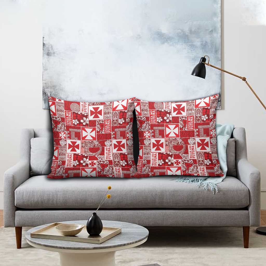 Wallis Et Futuna Kilisimasi Fiefia Pillow Cover Pacific Patchwork Xmas Vibes - Polynesian Pride