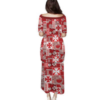 Wallis Et Futuna Kilisimasi Fiefia Puletasi Pacific Patchwork Xmas Vibes - Polynesian Pride