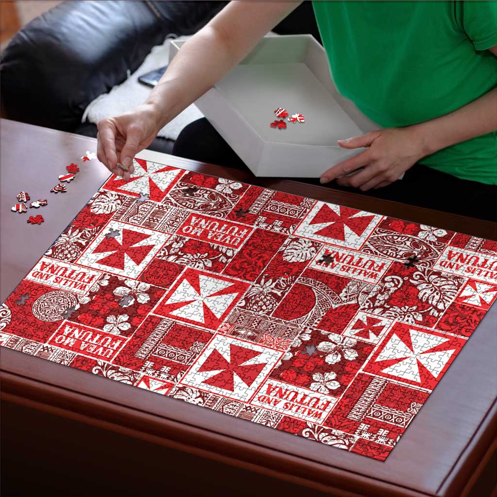 Wallis Et Futuna Kilisimasi Fiefia Puzzle Pacific Patchwork Xmas Vibes - Polynesian Pride
