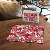 Wallis Et Futuna Kilisimasi Fiefia Puzzle Pacific Patchwork Xmas Vibes - Polynesian Pride