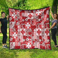 Wallis Et Futuna Kilisimasi Fiefia Quilt Pacific Patchwork Xmas Vibes - Polynesian Pride