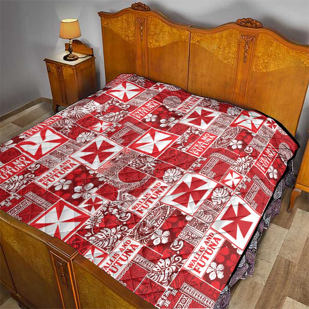 Wallis Et Futuna Kilisimasi Fiefia Quilt Pacific Patchwork Xmas Vibes - Polynesian Pride
