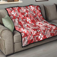 Wallis Et Futuna Kilisimasi Fiefia Quilt Pacific Patchwork Xmas Vibes - Polynesian Pride