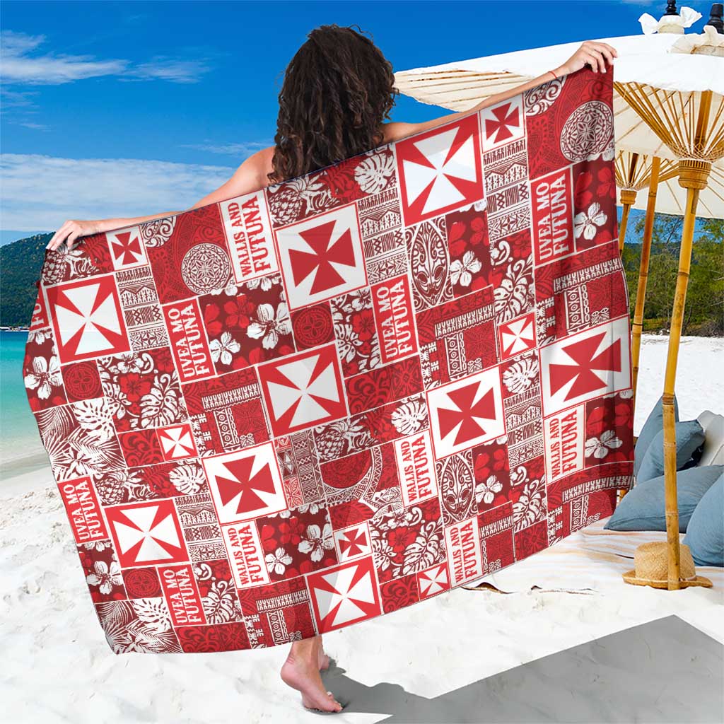 Wallis Et Futuna Kilisimasi Fiefia Sarong Pacific Patchwork Xmas Vibes - Polynesian Pride