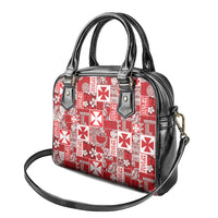 Wallis Et Futuna Kilisimasi Fiefia Shoulder Handbag Pacific Patchwork Xmas Vibes - Polynesian Pride