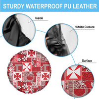 Wallis Et Futuna Kilisimasi Fiefia Spare Tire Cover Pacific Patchwork Xmas Vibes - Polynesian Pride