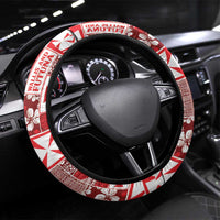 Wallis Et Futuna Kilisimasi Fiefia Steering Wheel Cover Pacific Patchwork Xmas Vibes - Polynesian Pride