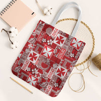 Wallis Et Futuna Kilisimasi Fiefia Tote Bag Pacific Patchwork Xmas Vibes - Polynesian Pride