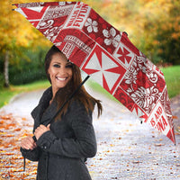 Wallis Et Futuna Kilisimasi Fiefia Umbrella Pacific Patchwork Xmas Vibes - Polynesian Pride